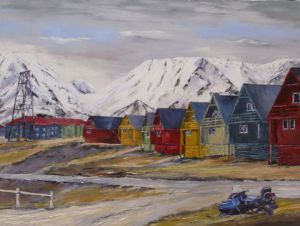 Voir le détail de cette oeuvre: Norvège Longyearbyen 